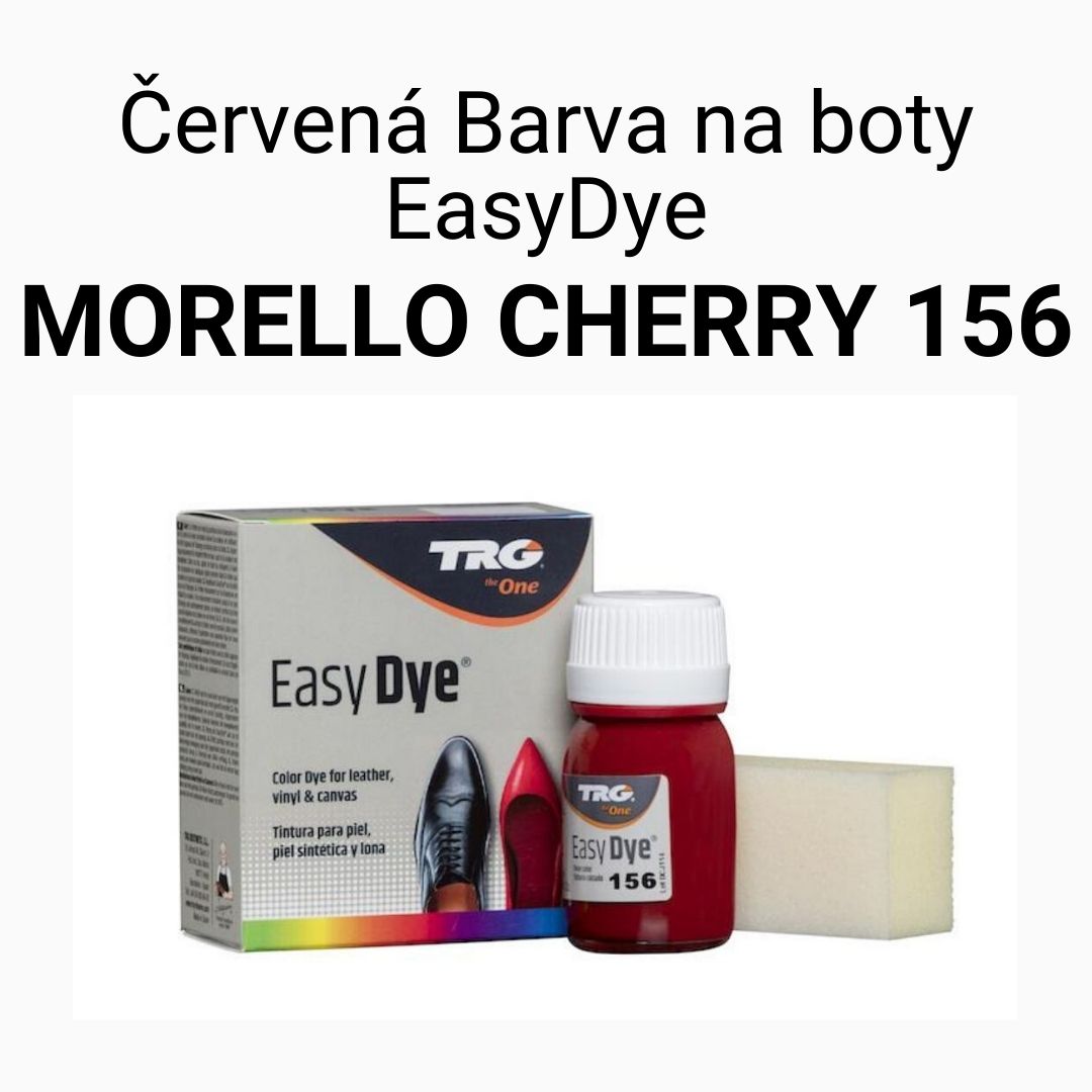 Červená barva na boty morello cherry 156 easydye trg